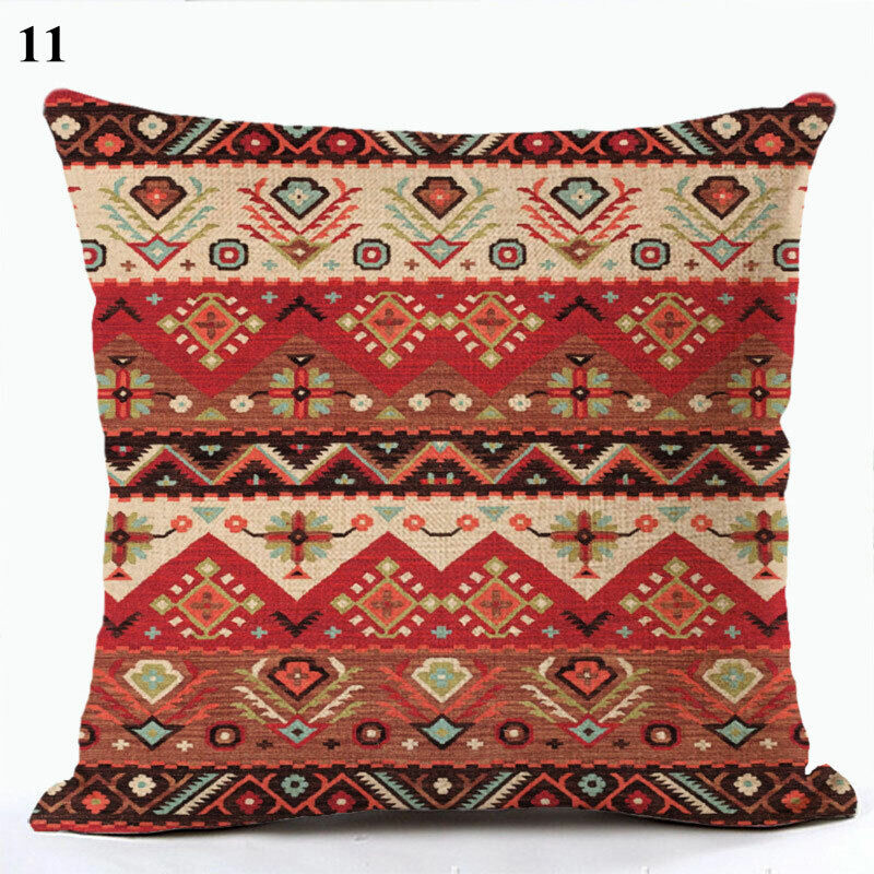 Ethnic Boho Mandala Print Throw Pillow Case Sofa Cushion Cover Home Decor Vinantica