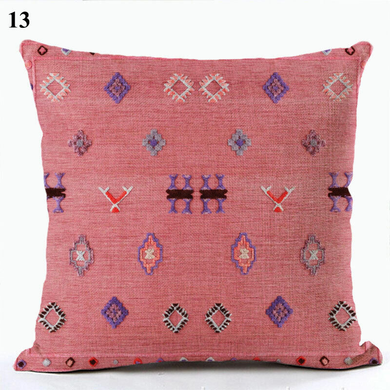 Ethnic Boho Mandala Print Throw Pillow Case Sofa Cushion Cover Home Decor Vinantica