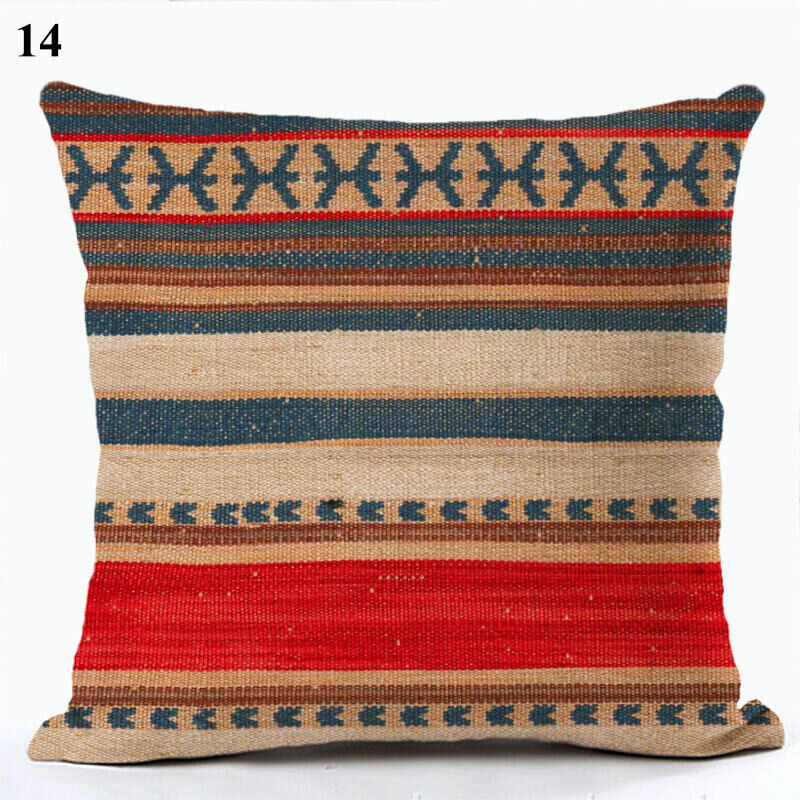 Ethnic Boho Mandala Print Throw Pillow Case Sofa Cushion Cover Home Decor Vinantica