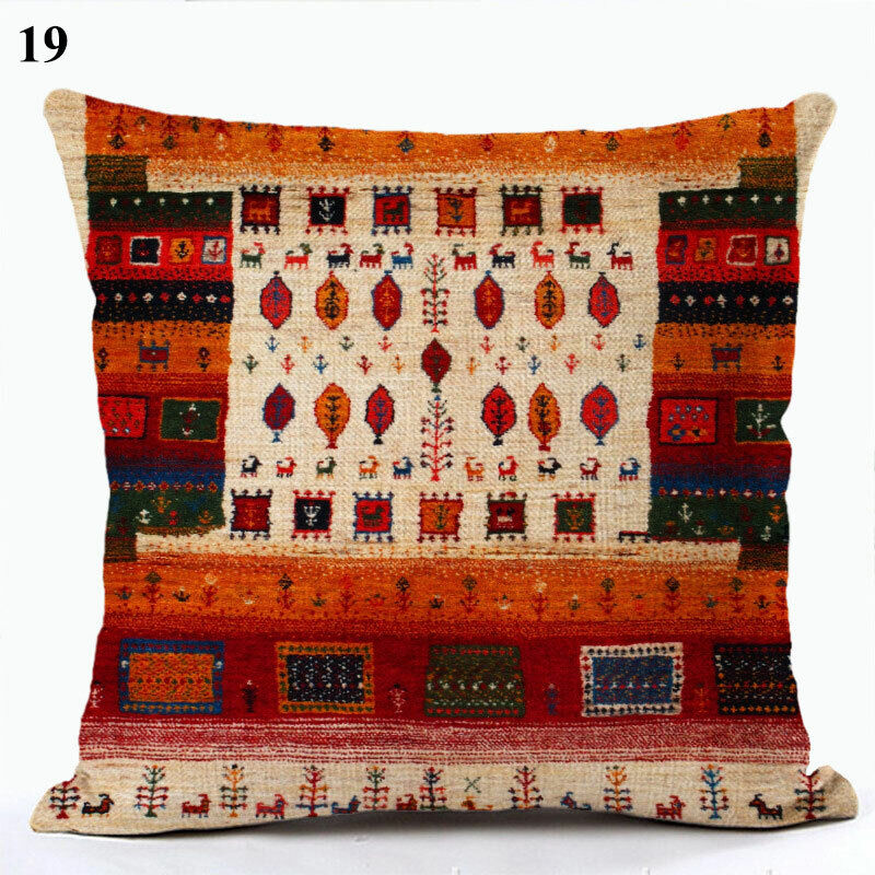 Ethnic Boho Mandala Print Throw Pillow Case Sofa Cushion Cover Home Decor Vinantica