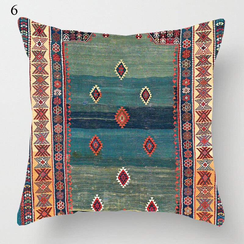 Ethnic Boho Mandala Print Throw Pillow Case Sofa Cushion Cover Home Decor Vinantica
