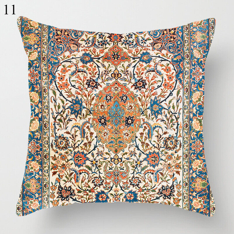 Ethnic Boho Mandala Print Throw Pillow Case Sofa Cushion Cover Home Decor Vinantica