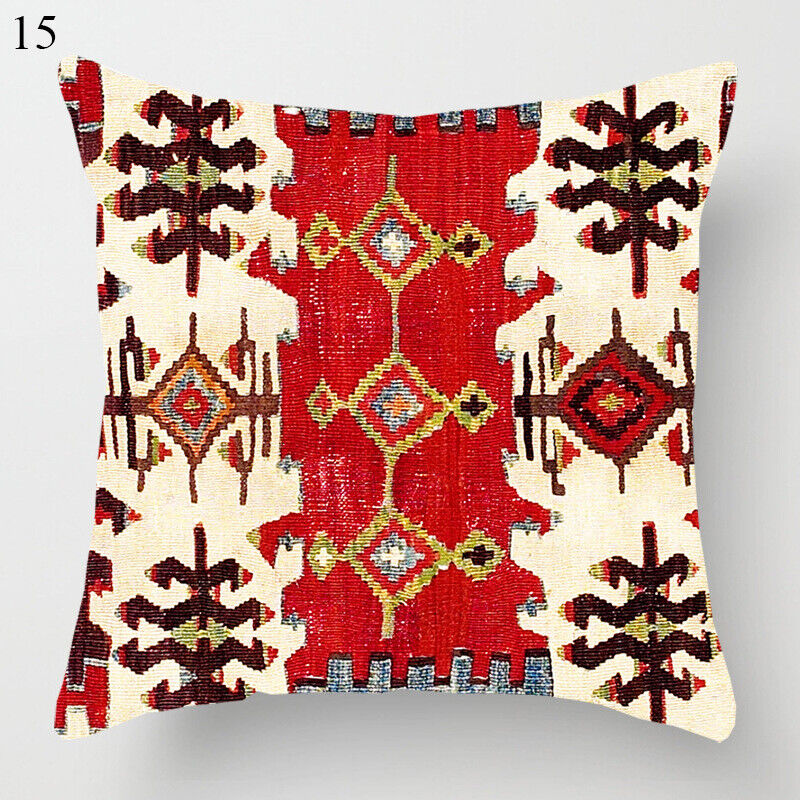 Ethnic Boho Mandala Print Throw Pillow Case Sofa Cushion Cover Home Decor Vinantica