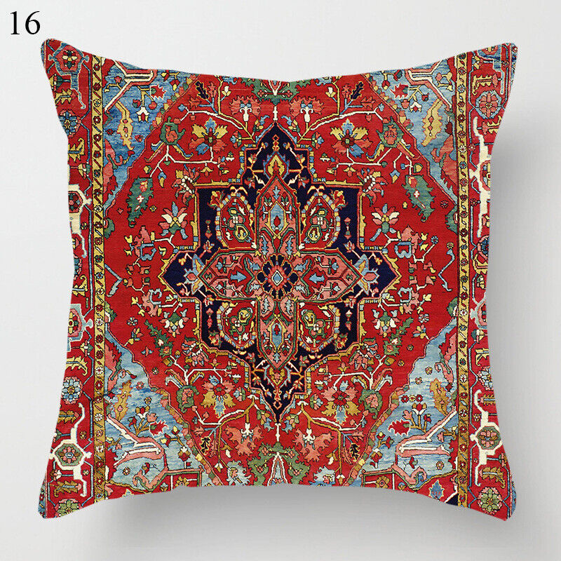 Ethnic Boho Mandala Print Throw Pillow Case Sofa Cushion Cover Home Decor Vinantica