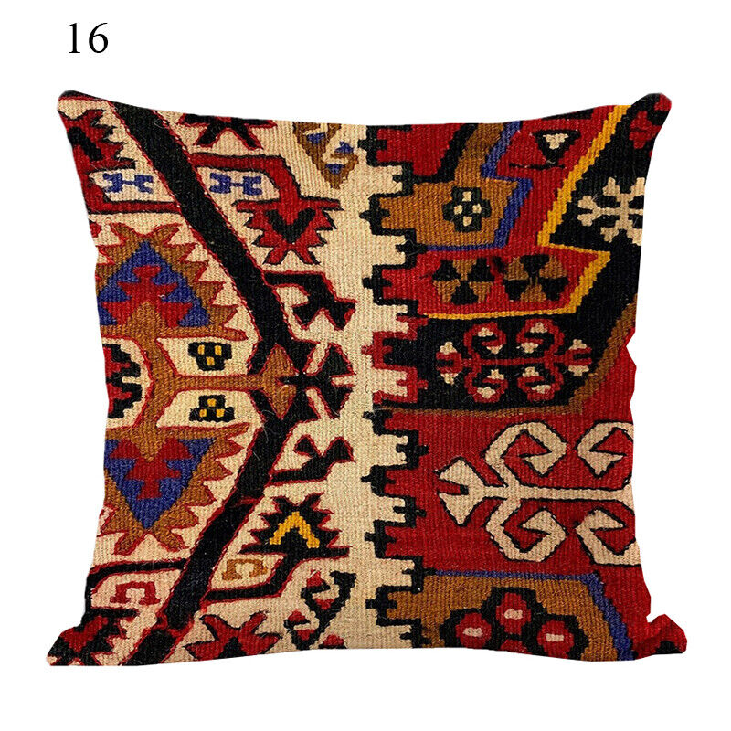 Ethnic Boho Mandala Print Throw Pillow Case Sofa Cushion Cover Home Decor Vinantica