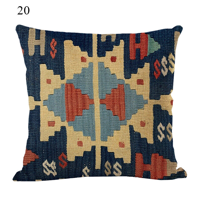 Ethnic Boho Mandala Print Throw Pillow Case Sofa Cushion Cover Home Decor Vinantica