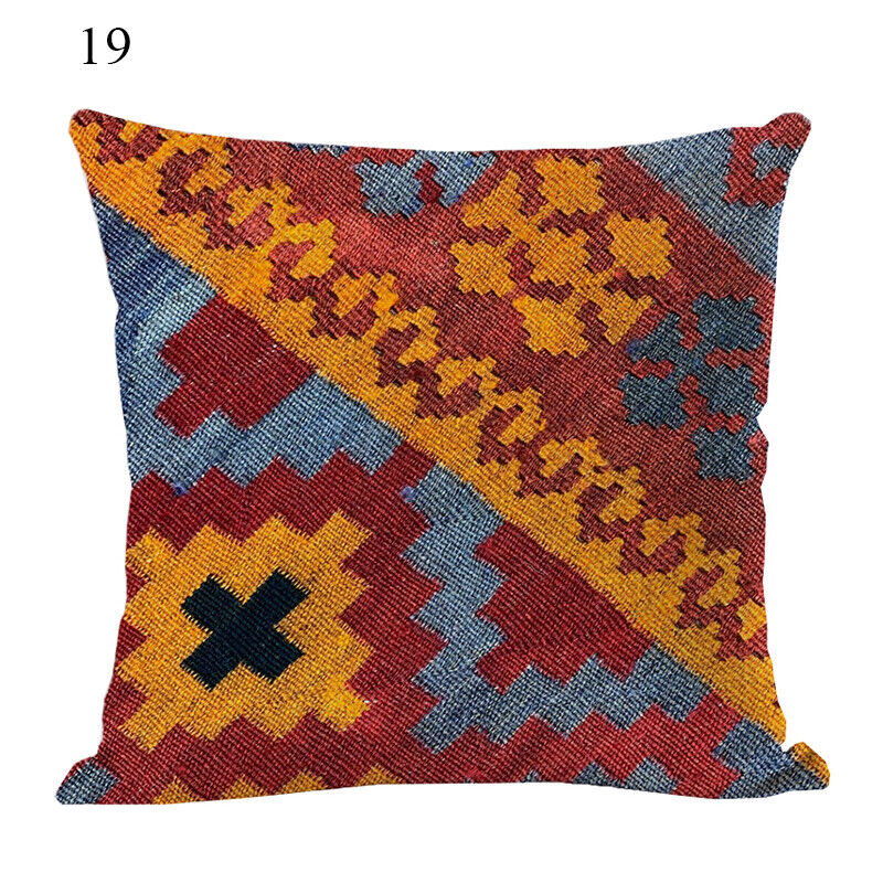 Ethnic Boho Mandala Print Throw Pillow Case Sofa Cushion Cover Home Decor Vinantica