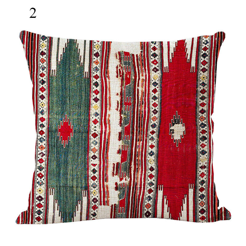Ethnic Boho Mandala Print Throw Pillow Case Sofa Cushion Cover Home Decor Vinantica