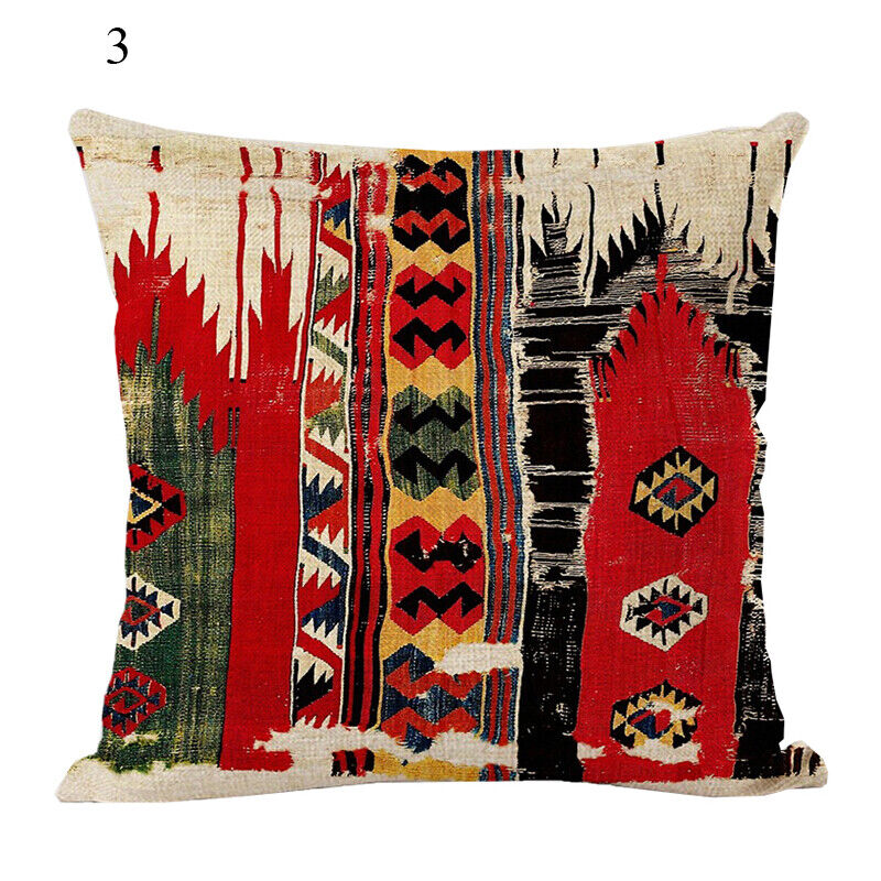 Ethnic Boho Mandala Print Throw Pillow Case Sofa Cushion Cover Home Decor Vinantica