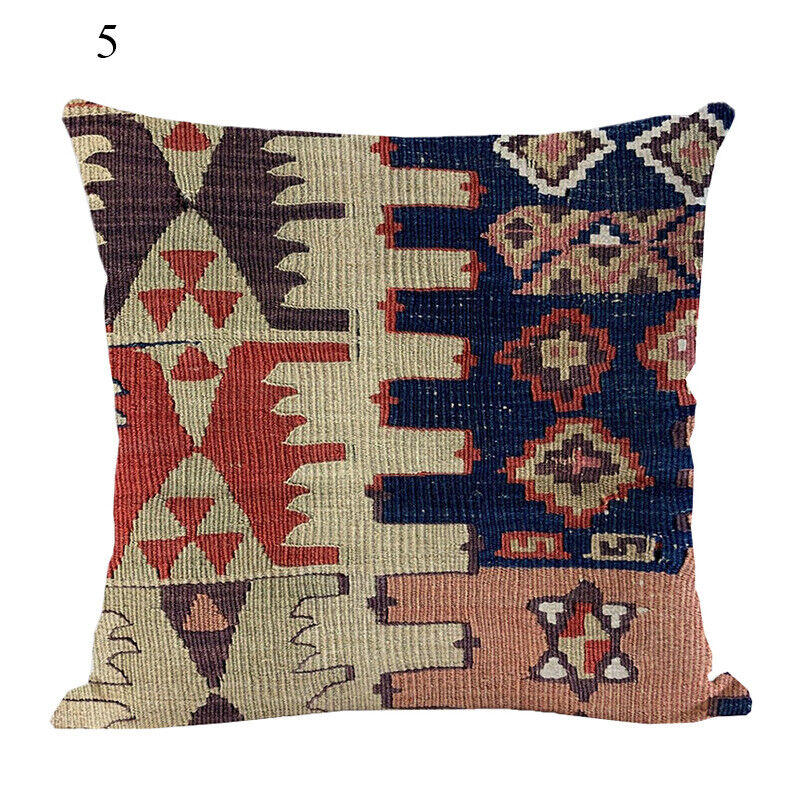 Ethnic Boho Mandala Print Throw Pillow Case Sofa Cushion Cover Home Decor Vinantica