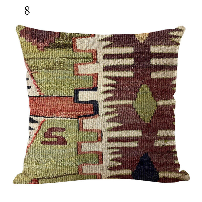 Ethnic Boho Mandala Print Throw Pillow Case Sofa Cushion Cover Home Decor Vinantica