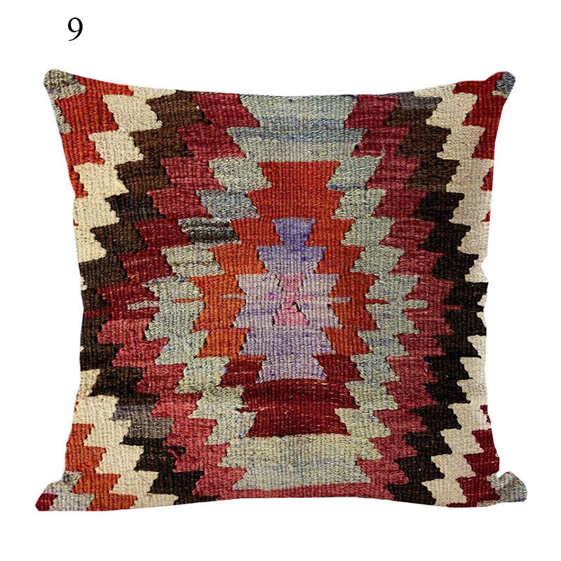 Ethnic Boho Mandala Print Throw Pillow Case Sofa Cushion Cover Home Decor Vinantica