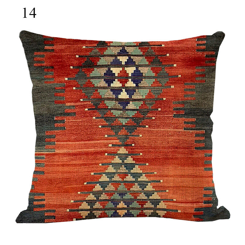 Ethnic Boho Mandala Print Throw Pillow Case Sofa Cushion Cover Home Decor Vinantica