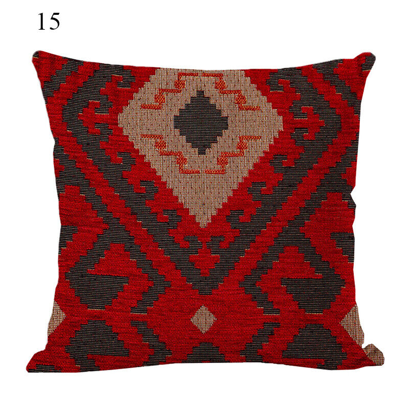 Ethnic Boho Mandala Print Throw Pillow Case Sofa Cushion Cover Home Decor Vinantica