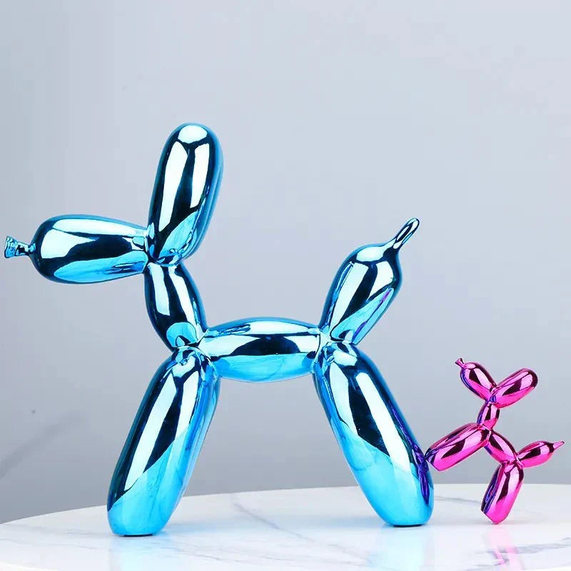 Balloon Dog Sculpture | Shiny Resin Decoration | Multiple Colors