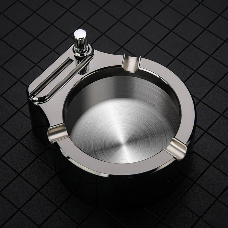 Retro Metal Ashtray, Cigarette Lighter