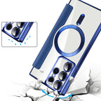 Magnetic Samsung Flip Case | Leather Look with Card Slot