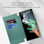 Magnetic Samsung Flip Case | Leather Look with Card Slot