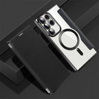 Magnetic Samsung Flip Case | Leather Look with Card Slot
