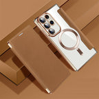 Magnetic Samsung Flip Case | Leather Look with Card Slot