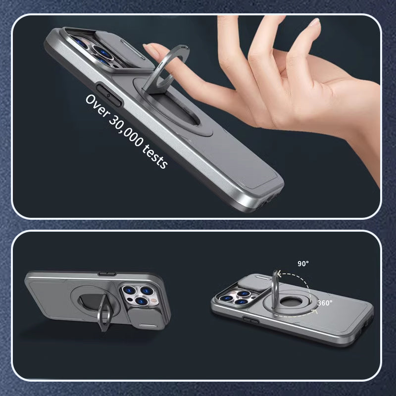 Shock-resistant phone case | Integrated stand and magnetic protection