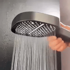 High-pressure filtered showerhead with turbo boost and 3 spray modes