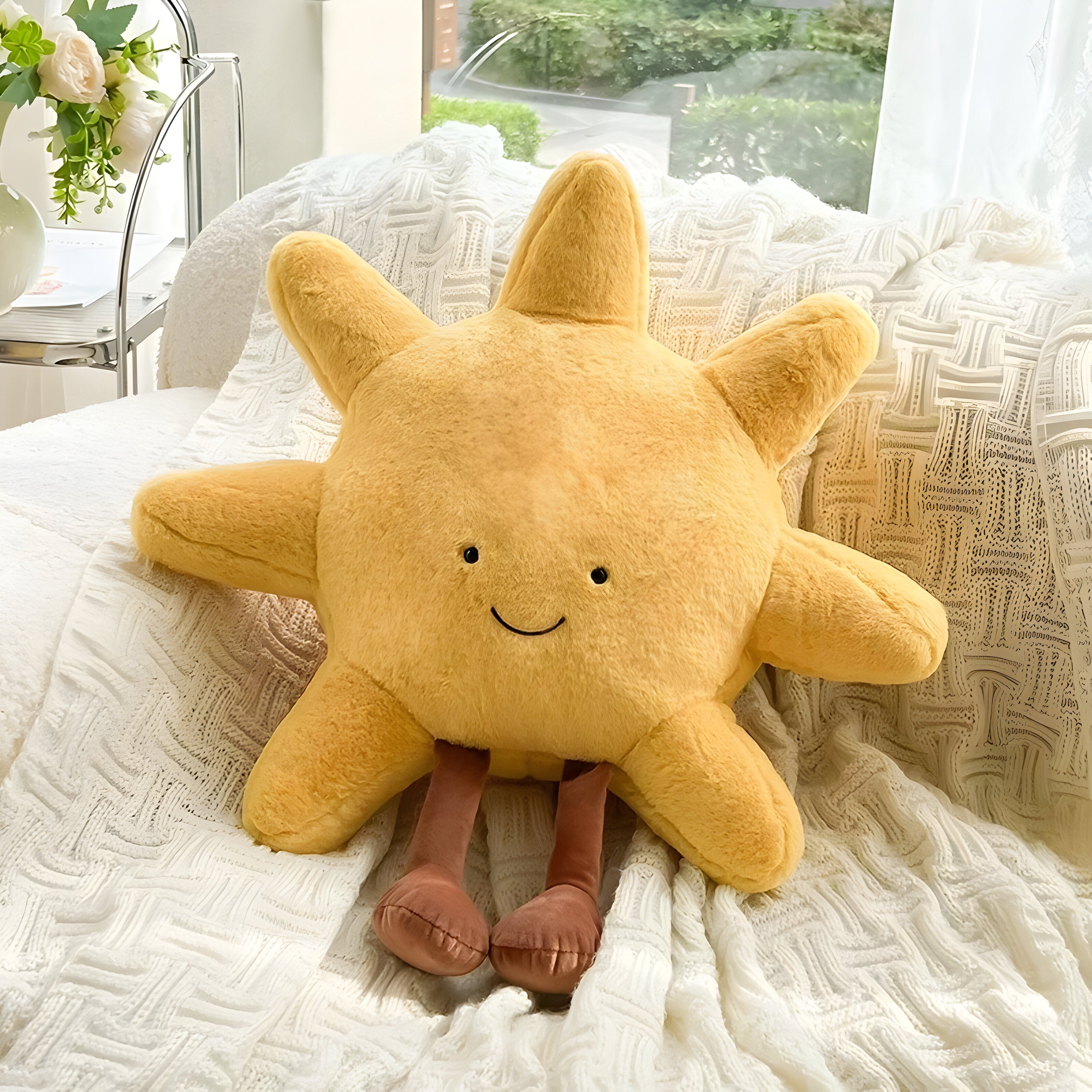 CloudMoon Cushion - Soft Moon and Sun Tatami Cushion | Vinantica