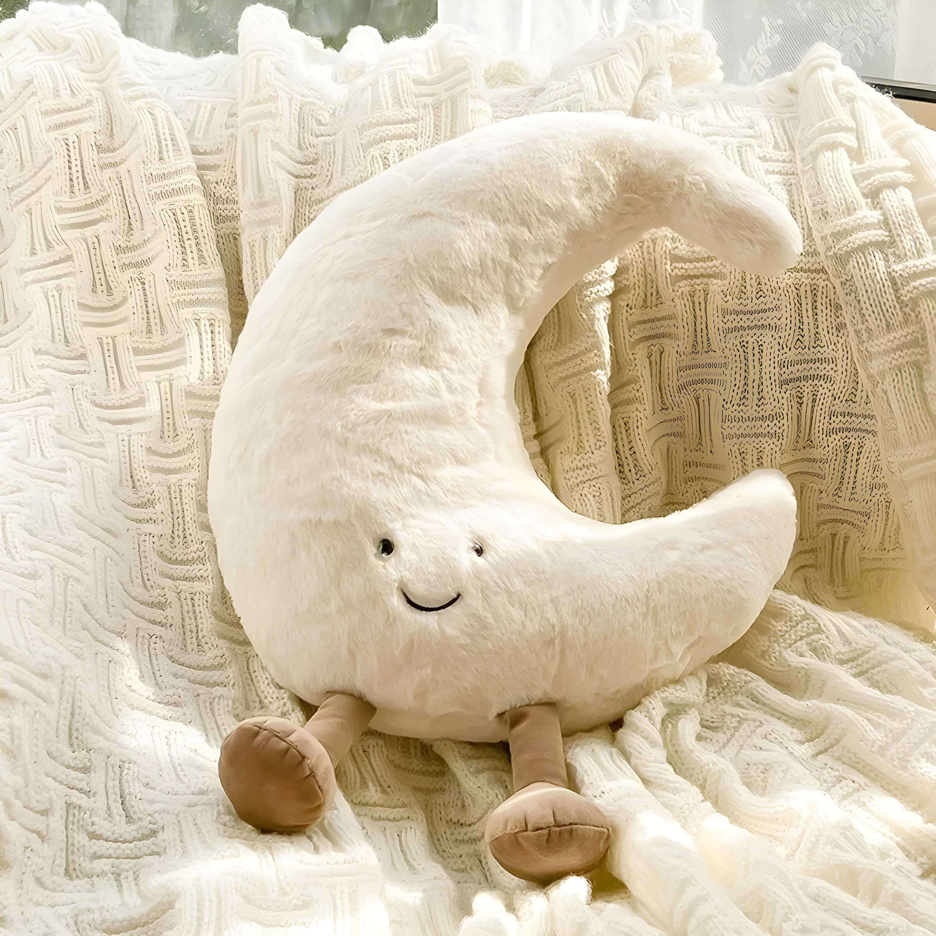 CloudMoon Cushion - Soft Moon and Sun Tatami Cushion | Vinantica