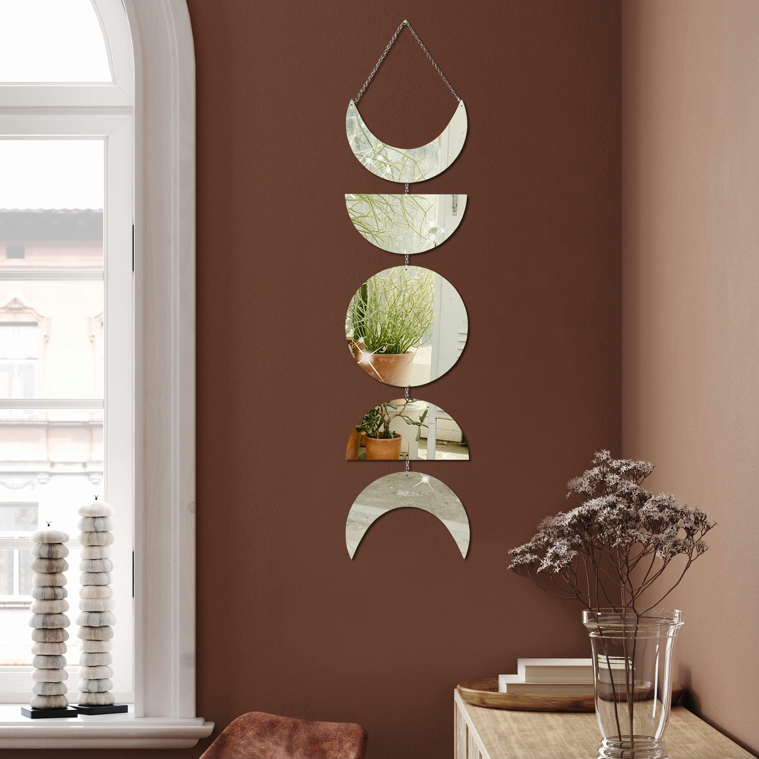 Vinantica | Moon phases mirror wall hanging