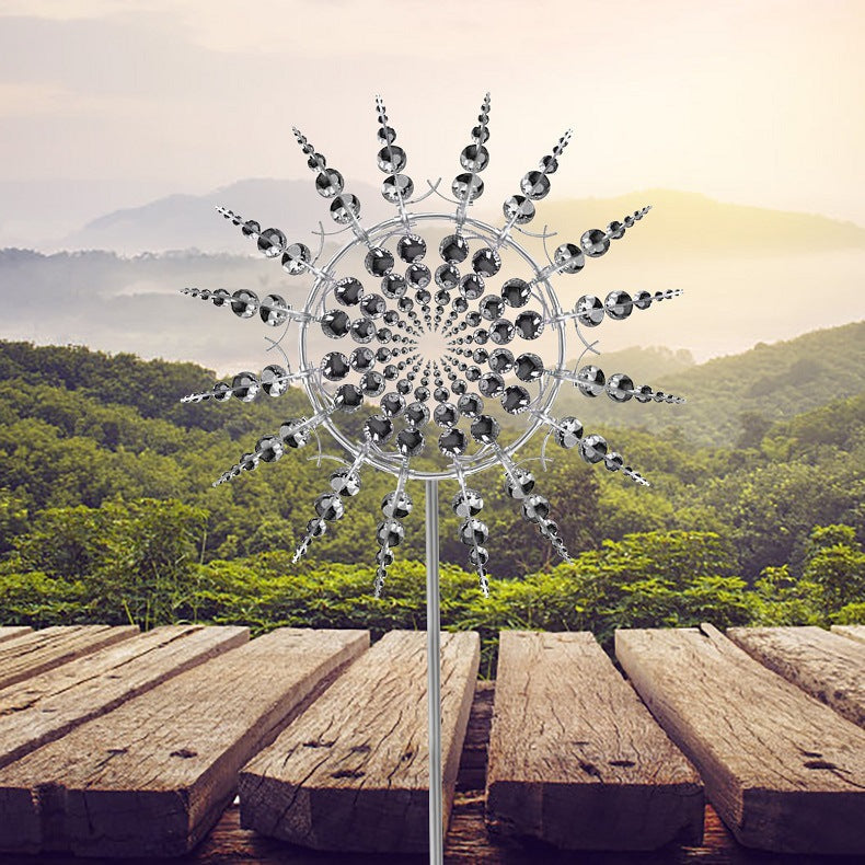 Metal wind chime for the garden