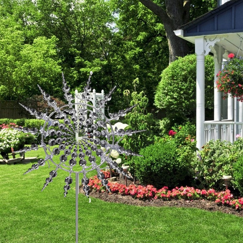 Metal wind chime for the garden