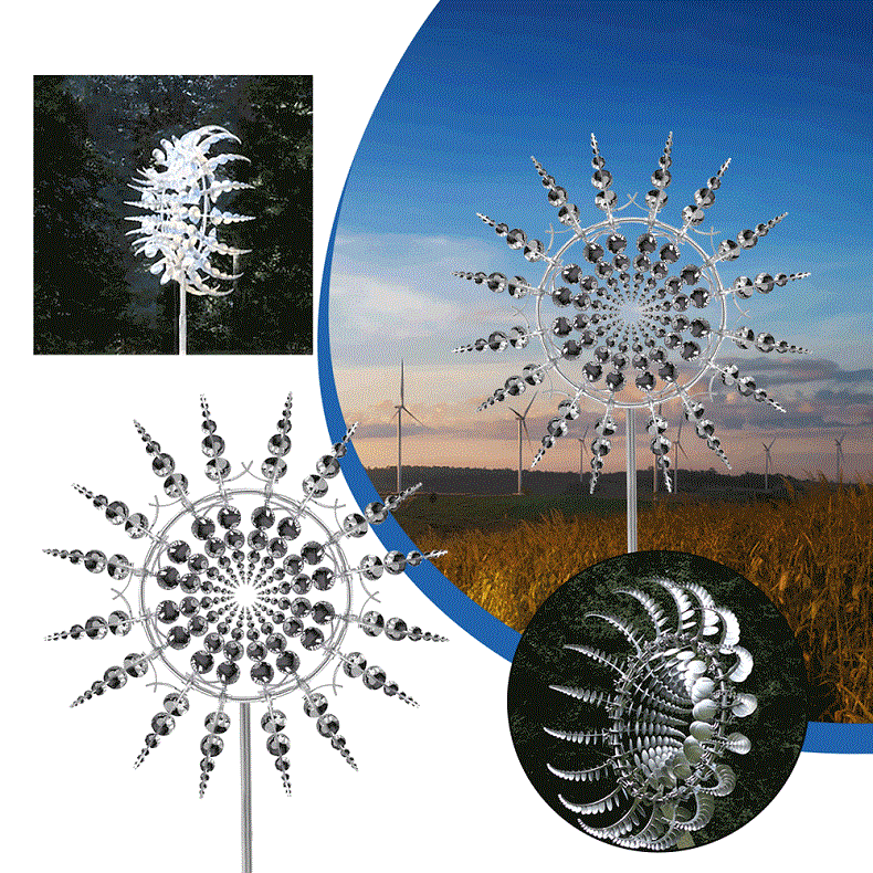 Metal wind chime for the garden